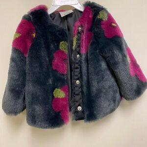 NWOT Osh Kosh faux fur coat size 12 months